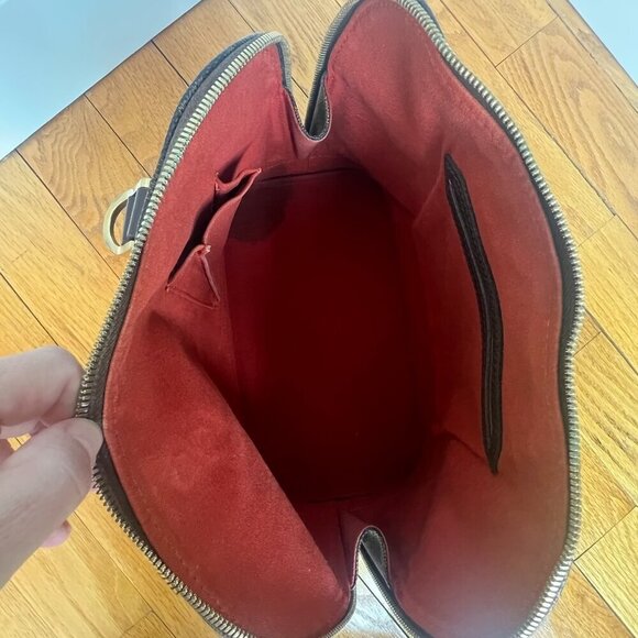 Louis Vuitton Alma PM Damier Ebene Bag with Padlock + Dustbag - Picture 9 of 16